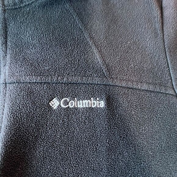 Columbia Full Zip Fleece Jacket Womens Sz. Medium Black Outdoor Gorpcore - Picture 7 of 14
